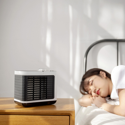 Negativ-Ionen-Luftkühler-Ventilator: Tragbare Klimaanlage, 3 Geschwindigkeiten und warmes Licht