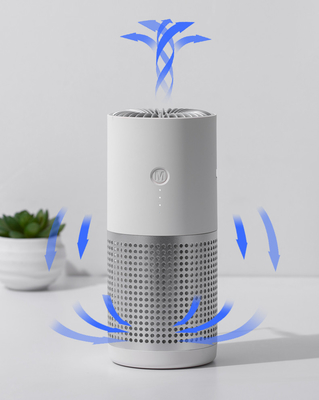 Wahrer negativer Ion Air Purifier H12 Filter Mini Portable Office Car HEPA