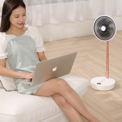 Wieder aufladbarer Sockel-Fan LCD-Bildschirm-Boden-stehender Fans DCs 5V 10000mAh
