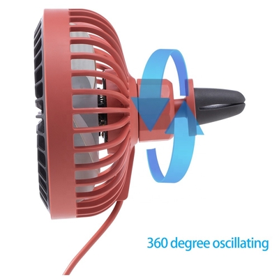 4 Schaufel DC trieb des Zoll-Luft-Ventilator-4 das 3 Geschwindigkeits-Fahrzeug-drehbaren Clip-Auto-Ventilator an
