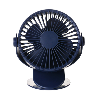 5 Vane Desk Clip On Fan Mini-USB wieder aufladbarer tragbarer 360 Grad-drehender Fan
