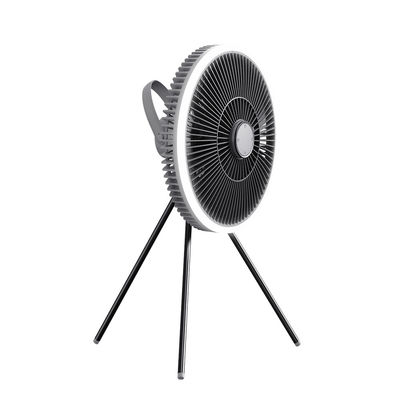 Qualität  ABS Floor Standing Fans Three Tripod 1000mah Rechargeable Electric Fan With Light Fabrik