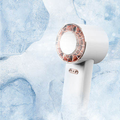 Tragbarer Mini-USB-Lüfter, wiederaufladbar, 2200-mAh-Akku, USB-Eiskühlventilator