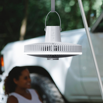 Akku 10000 mAh wiederaufladbarer Tischventilator 12 Zoll Laterne LED Zeltlicht Ventilator