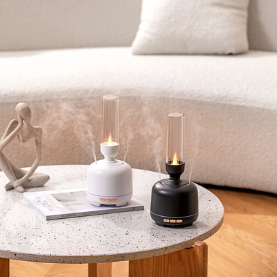 Licht-Aromatherapie-Geruch-Diffusor-Maschinen-Kerze Mini Humidifier des zwei Spray-Hafen-ätherischen Öls des Diffusor-veränderbare LED