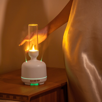 Licht-Aromatherapie-Geruch-Diffusor-Maschinen-Kerze Mini Humidifier des zwei Spray-Hafen-ätherischen Öls des Diffusor-veränderbare LED