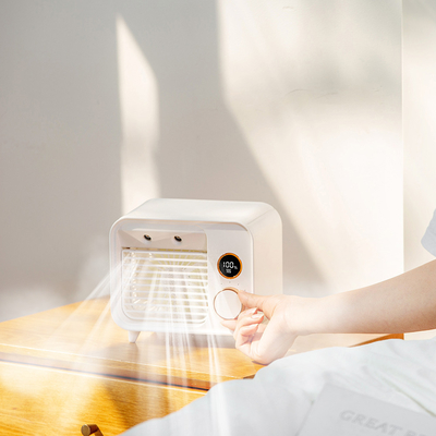 Bester Kühlvorrichtungs-Ventilator LED tragbarer Mini Personal Rechargeable Air Conditioner der Wasserkühlungs-USB