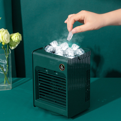 LCD-Bildschirm Usb Mini Cooler Fan 4000mAh DC5V führte kleine Usb-Klimaanlage Licht