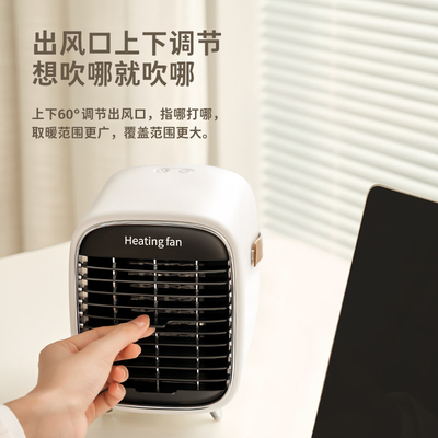 2022 Pin Socket Fan Heaters Silent-Gebläse der tragbarer kleiner 1000W keramischer PTC Desktop-kühles Reinigungs-Raum-Fan-Senkrechte-2