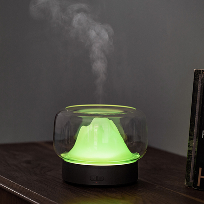 Bunter kühler Nebel 2021 roch Hauptultraschall-400ML LED transparenten Aroma-Diffusor des ätherischen Öls für Raum