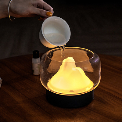 Bunter kühler Nebel 2021 roch Hauptultraschall-400ML LED transparenten Aroma-Diffusor des ätherischen Öls für Raum