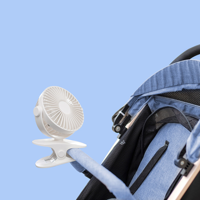 Fan-4 Zoll-Kinderwagen-Clip-Fan-im Freien Kompaktbauweise 2000mah Mini Portable USB