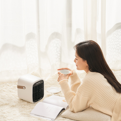 Persönliches weißes Büro FCC RoHs Mini Portable Electric Heater 600W 900W