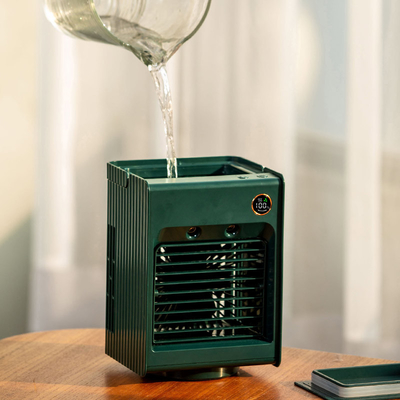 Des PWB-Luft-kalten Wassers Behälter-wieder aufladbare portierbare Klimaanlage des Spray-Fan-300ml