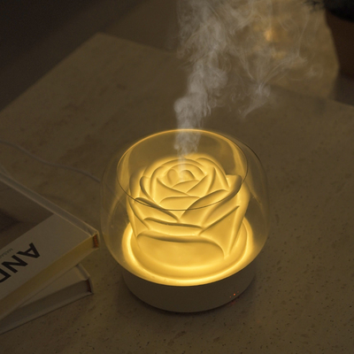 des Licht-ätherischen Öls 400ml 7 bunter LED Nachtdiffusor-Aroma-Diffusor-Blumen-Entwurfs-Aromatherapie-Diffusor
