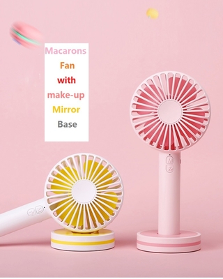 Tragbarer wieder aufladbarer handlicher Fan 2000mAh 4 Vane Mini Rechargeable Fan USBs