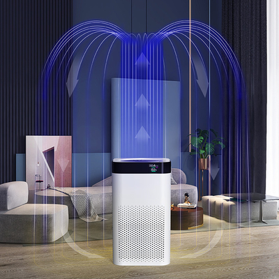 Kakifarbiger Soems reiner portierbarer intelligenter Schreibtisch-Luftfilter des Luftreiniger-UV-Licht-HEPA 20m2