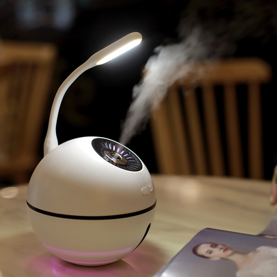 3 in 1 Mini-Farbe 2000mah Usb-Ultraschall- Befeuchter-300ml, die hellen Diffusor ändert