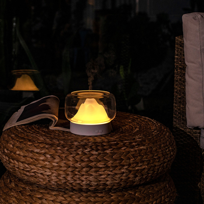 Kühles Nacht-Licht buntes Ultraschall-Grey White des Nebel-Aroma-Öl-Diffusor-LED