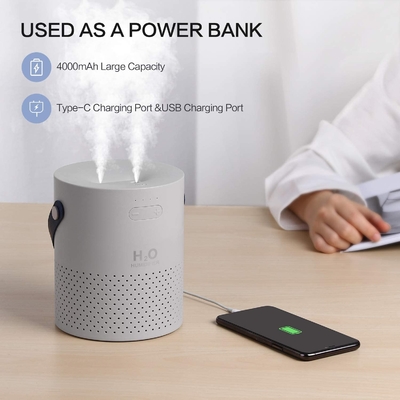 der Batterie-4000mAh Ultraschallmini-USB kühler Nebel-Befeuchter luft-des Befeuchter-1.1L