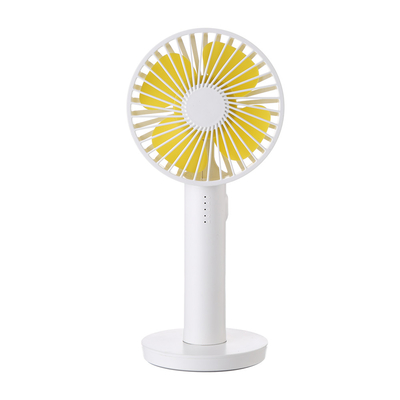 Wiederaufladbarer Handy-Ventilator mit 3-Geschwindigkeits-Level und Make-up-Spiegel