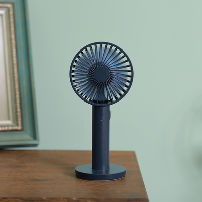 Wiederaufladbarer Handy-Ventilator mit 3-Geschwindigkeits-Level und Make-up-Spiegel