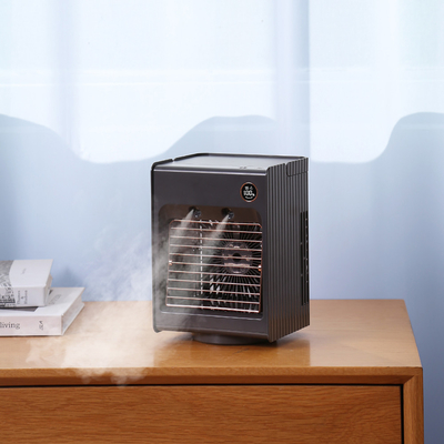 Wieder aufladbarer Luftkühler-Tischventilator des Schmelzwasser-Sprühnebel-Fan-4000mAh 5V