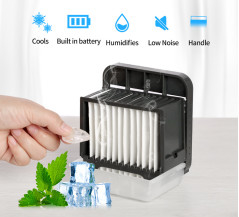 2000mAh batteriebetrieben u. Schreibtisch-Luft-Ventilator USBs wieder aufladbarer für Freien