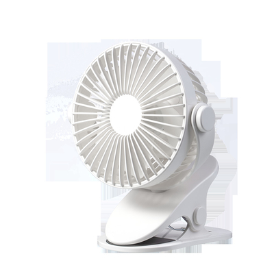 Verteilender Clip-wieder aufladbarer Schreibtisch-Fan drehender ABS tragbarer Tischventilator