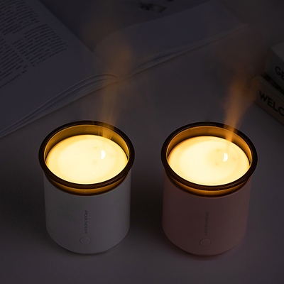 Weißer Aromatherapie-Diffusor LED 200ml mit tragbarem entferntultraschall